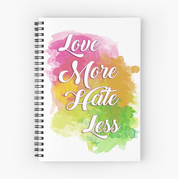 Item preview, Love more, hate less, positive sticker designed and sold by ArtisanGroove.