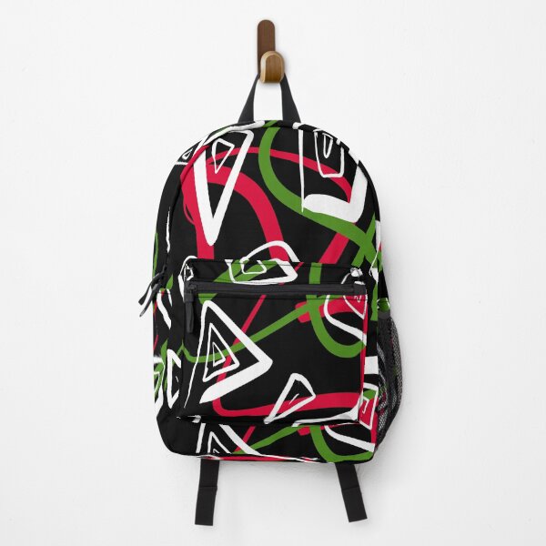 Item preview, Black, green, red and white pattern designed and sold by KSPillustration.
