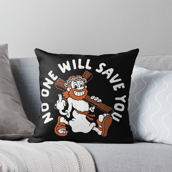 Item preview, No One Will Save Us - Vintage Cartoon Sarcasm - Antireligion designed and sold by Nemons.