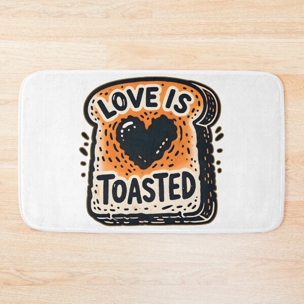 Item preview, Burnt-Heart Toast: Embrace the Crisp End of Romance designed and sold by CoolVisionStd.