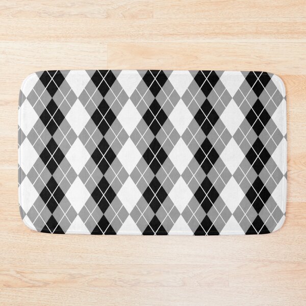 Item preview, Black White Argyle Diamond Pattern Design  designed and sold by PatternTitan.