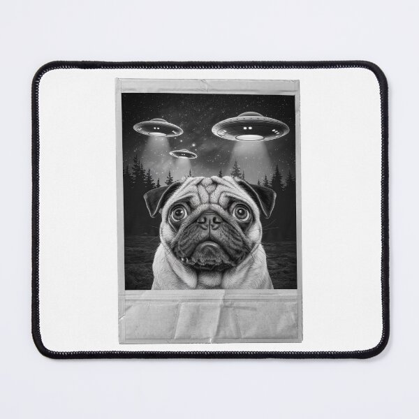 Item preview, Pug Alien Invasion Selfie designed and sold by Angry Swan Designs.