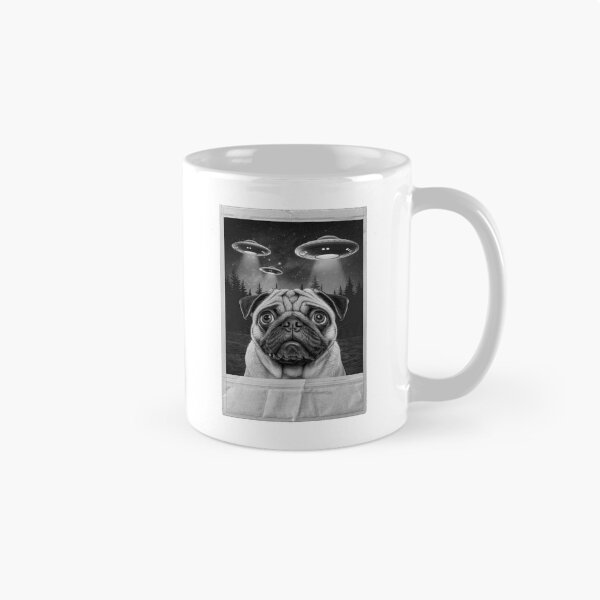 Item preview, Pug Alien Invasion Selfie designed and sold by Angry Swan Designs.
