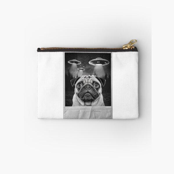 Item preview, Pug Alien Invasion Selfie designed and sold by Angry Swan Designs.