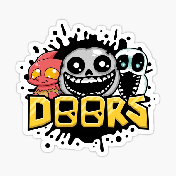 Vista previa del artículo con la obra «Puertas de Roblox Rush Goblino y Ambush Lindo personaje», diseñado y vendido por Kubala Designs.