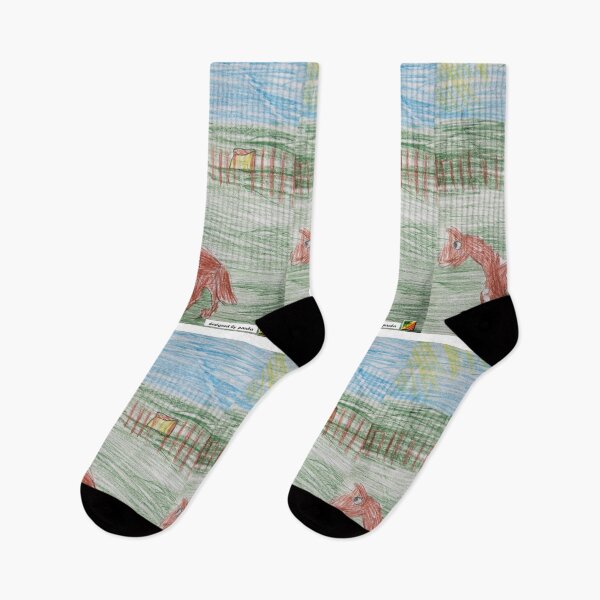 Item preview, Horse in the paddock, t-shirt for children designed and sold by cp-art.art.