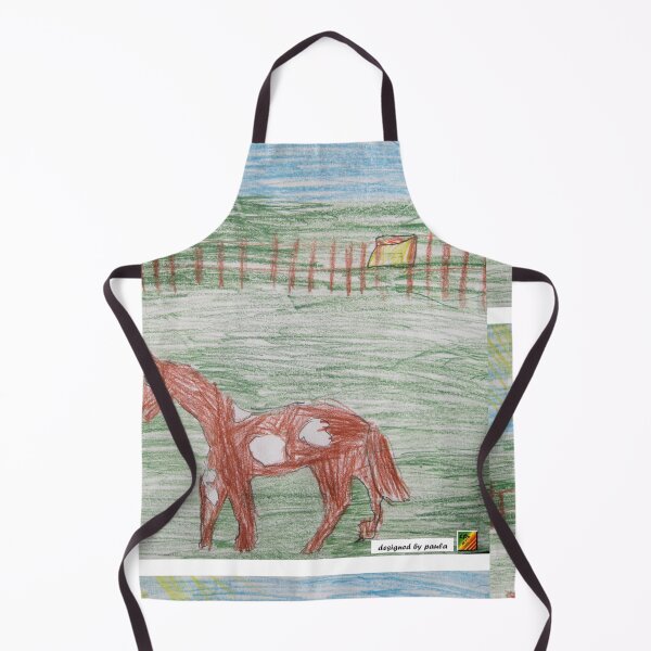 Item preview, Horse in the paddock, t-shirt for children designed and sold by cp-art.art.
