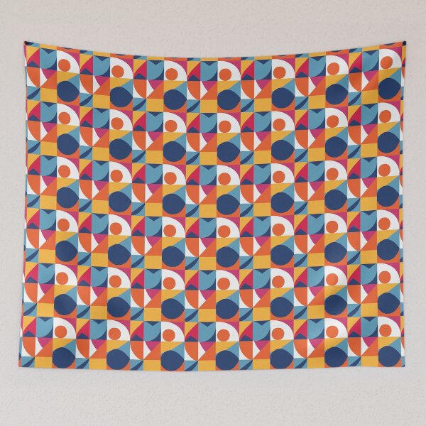 Item preview, Bauhaus stylish pattern. designed and sold by Fat Fish Canvas.