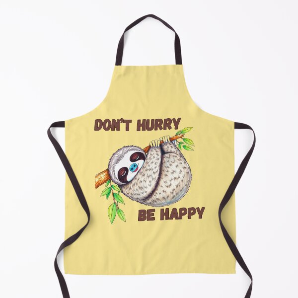 Item preview, Don't Hurry, Be Happy Sloth designed and sold by VeryGoodFiber.