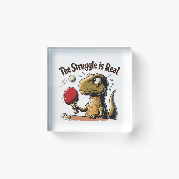 Item preview, Funny T-rex Table Tennis Struggle designed and sold by LuminOrb.