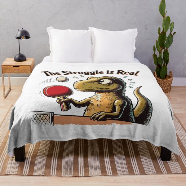 Item preview, Funny T-rex Table Tennis Struggle designed and sold by LuminOrb.