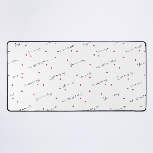 Item preview, Positive affirmations & Hearts seamless pattern designed and sold by milyblooms.