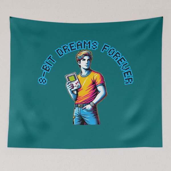 Item preview, 8-bit nostalgia forever young dreams designed and sold by BestDetailer.
