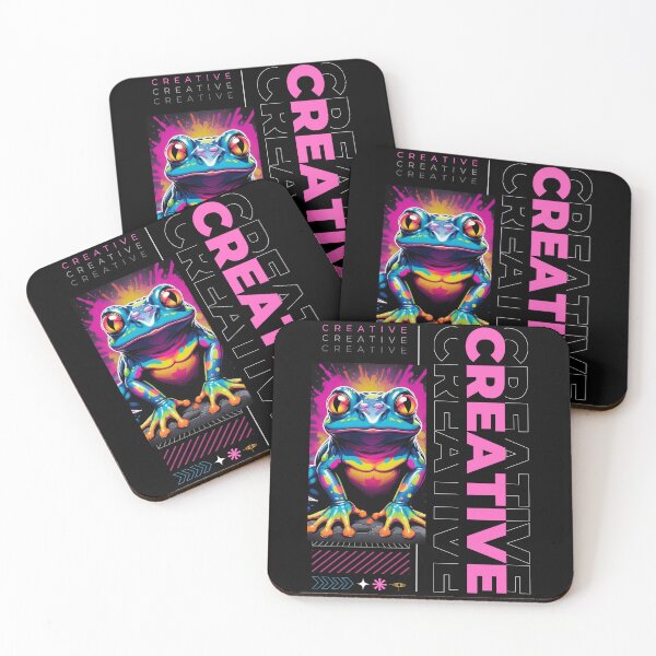 Item preview, Creative Frog  Abstract Street Art Figure  designed and sold by LLdreams.