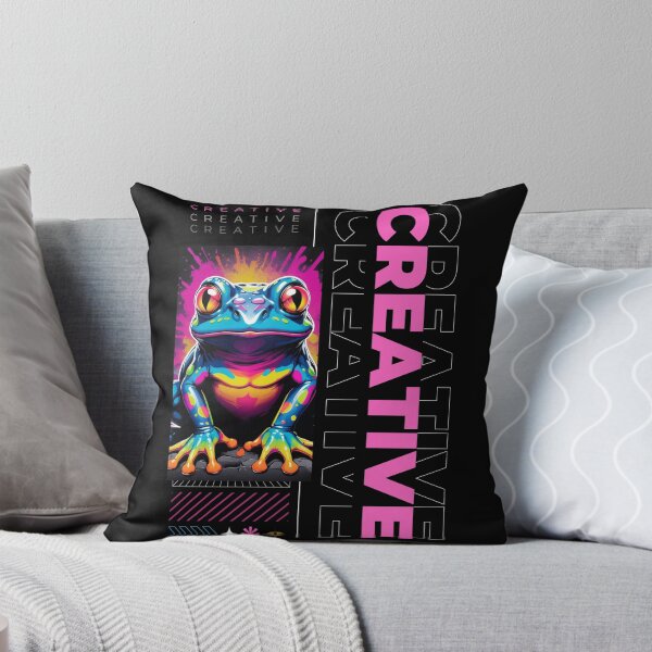 Item preview, Creative Frog  Abstract Street Art Figure  designed and sold by LLdreams.