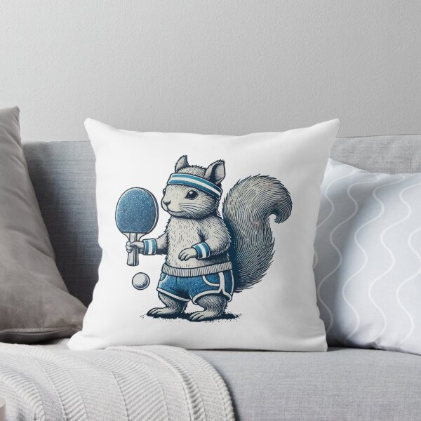 Item preview, Retro Table Tennis Squirrel Fun designed and sold by LuminOrb.