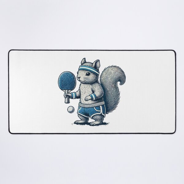 Item preview, Retro Table Tennis Squirrel Fun designed and sold by LuminOrb.