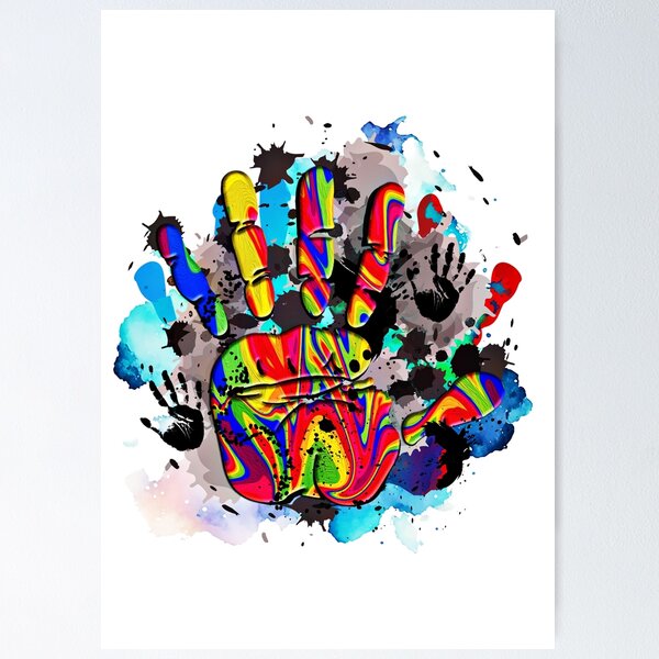 Item preview, The Rainbow Hand  designed and sold by DEZINOMANIA.