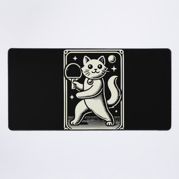 Item preview, Cute Cat Plays Table Tennis Artfully designed and sold by LuminOrb.