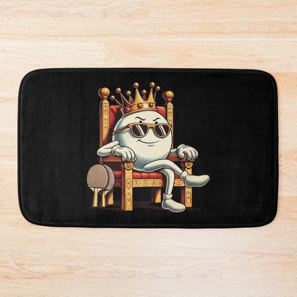 Item preview, Funny Cartoon Table Tennis Ball King designed and sold by LuminOrb.