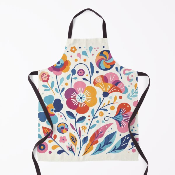 Item preview, Scandinavian Folk Art - Vibrant Viola flowers by heidiannemorris designed and sold by FOLK ART FUSION by heidiannemorris.