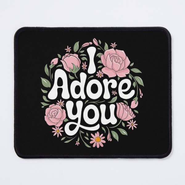 Item preview, I Adore You Floral Design with Pink Roses designed and sold by love3617.