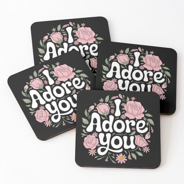 Item preview, I Adore You Floral Design with Pink Roses designed and sold by love3617.