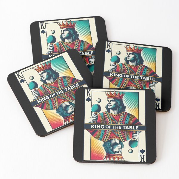 Item preview, Retro Playing Card Table Tennis King designed and sold by LuminOrb.