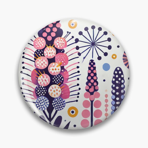 Item preview, Scandinavian Folk Art Flowers - Foxgloves by heidiannemorris designed and sold by FOLK ART FUSION by heidiannemorris.