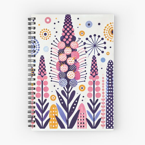 Item preview, Scandinavian Folk Art Flowers - Foxgloves by heidiannemorris designed and sold by FOLK ART FUSION.