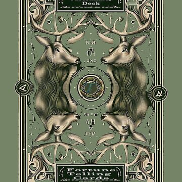 Artwork thumbnail, Cartomacy card back design by designbywhacky
