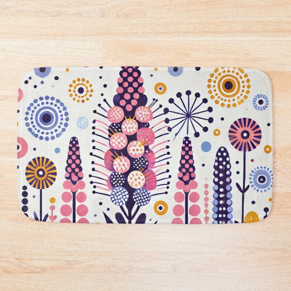 Item preview, Scandinavian Folk Art Flowers - Foxgloves by heidiannemorris designed and sold by FOLK ART FUSION by heidiannemorris.