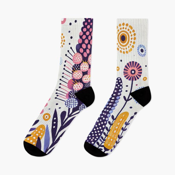 Item preview, Scandinavian Folk Art Flowers - Foxgloves by heidiannemorris designed and sold by FOLK ART FUSION by heidiannemorris.