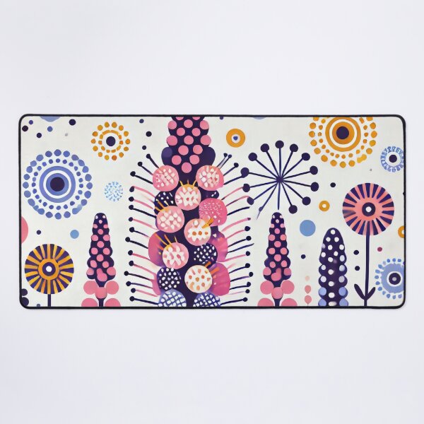 Item preview, Scandinavian Folk Art Flowers - Foxgloves by heidiannemorris designed and sold by FOLK ART FUSION by heidiannemorris.