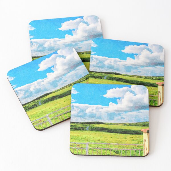 Item preview, Vibrant watercolor landscape of the Dingle countryside in Ireland designed and sold by GestaltImagery.