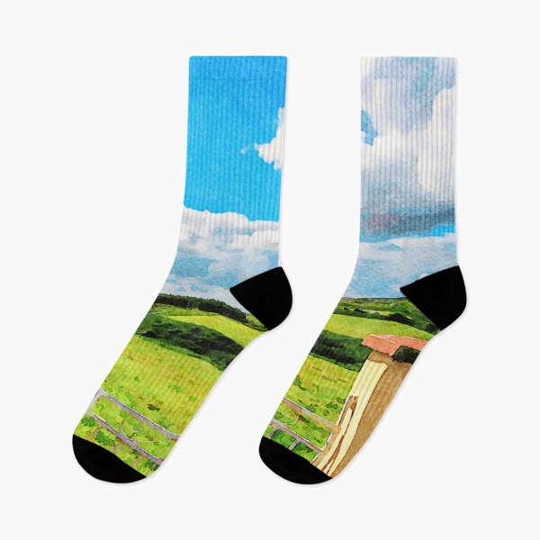 Item preview, Vibrant watercolor landscape of the Dingle countryside in Ireland designed and sold by GestaltImagery.