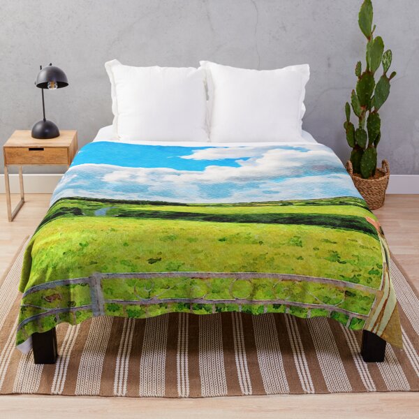 Item preview, Vibrant watercolor landscape of the Dingle countryside in Ireland designed and sold by GestaltImagery.