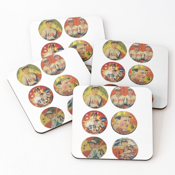 Item preview, artistic yakyū 野球 Menko 侍 武士 products neo pop superflat vintage artwork designed and sold by Medjed-Studios.