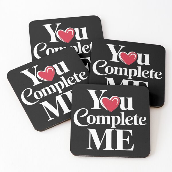 Item preview, You Complete Me Heart Typography Design designed and sold by love3617.
