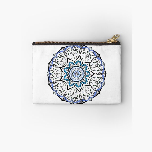 Item preview, Blue ethnic flower  designed and sold by DarunDesigns.
