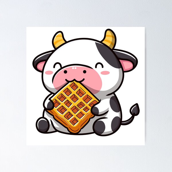 Item preview, Cow with waffle designed and sold by Delidream.