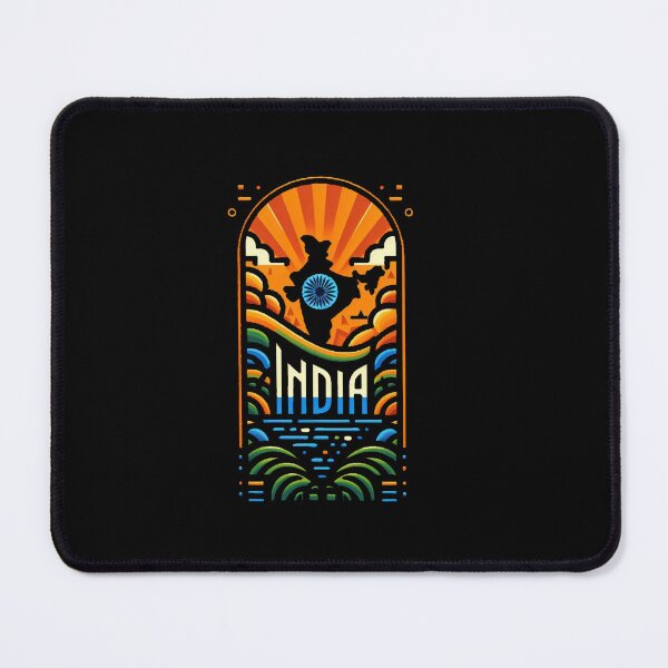 Item preview, India Map Design Tricolor Vibrant designed and sold by Kalpa.