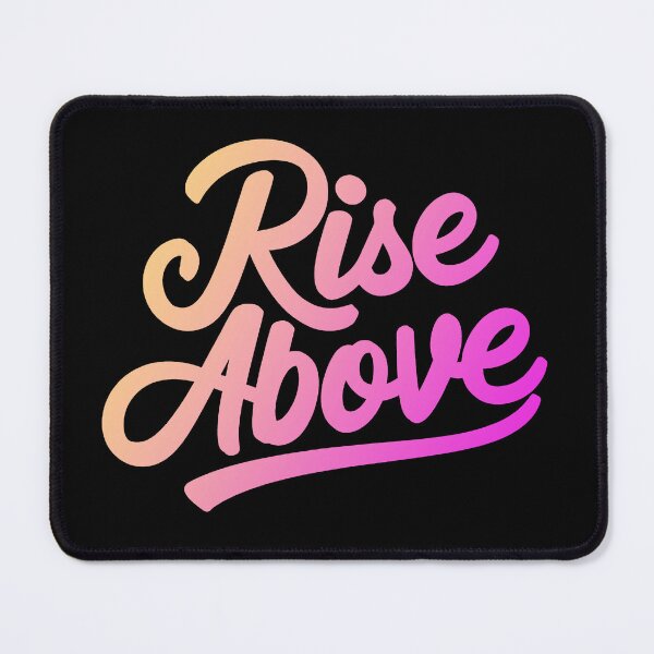 Item preview, Rise Above Challenges Inspirational Quote designed and sold by ThreeftlyPicks.