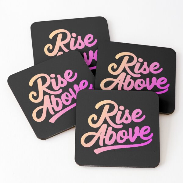 Item preview, Rise Above Challenges Inspirational Quote designed and sold by ThreeftlyPicks.