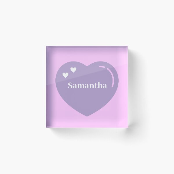 Item preview, Samantha Name Girl Purple designed and sold by Monika Howarth.