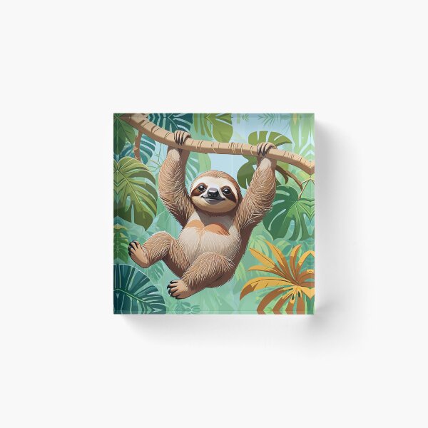 Item preview, Sloth On A Tree designed and sold by Bunmigraphics .