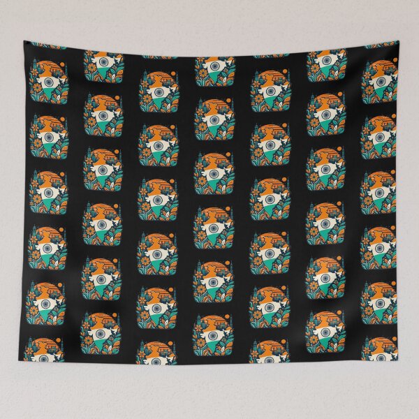 Item preview, India Map Design Tricolor Vibrant flowers minimalistic designed and sold by Kalpa.