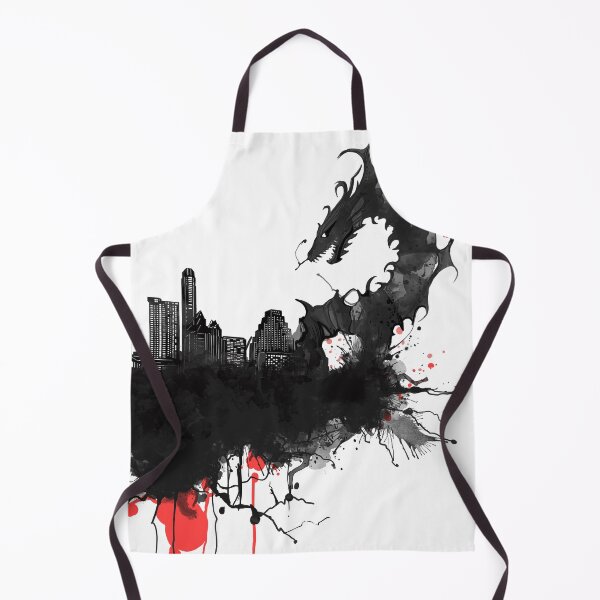 Item preview, austin skyline dragon art designed and sold by BekimART2.