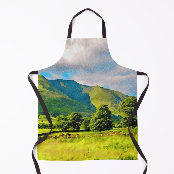 Item preview, Picturesque watercolor painting of the Lake District in England's countryside designed and sold by GestaltImagery.