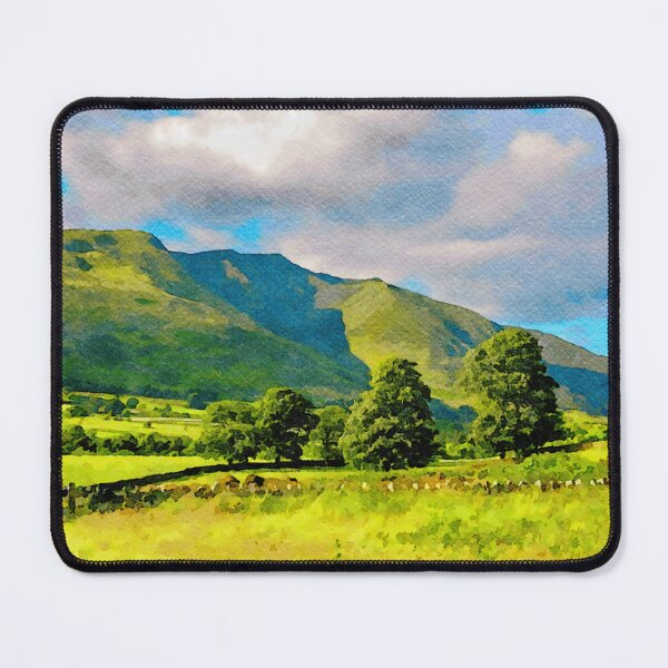 Item preview, Picturesque watercolor painting of the Lake District in England's countryside designed and sold by GestaltImagery.